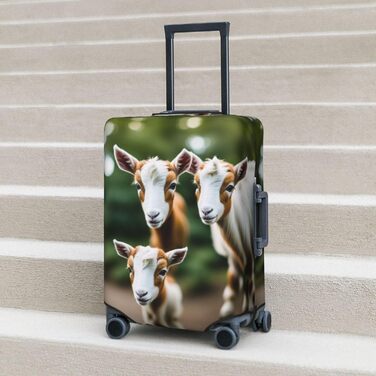 Чохол для валізи Ziegen, міцний захист, підходить для багажу розміром 45.7-81.3 см, малий, Чорний