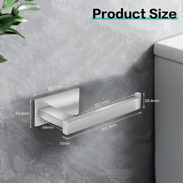 Тримач для туалетного рулону Lonvii Без свердління - Тримач для туалетного рулону з нержавіючої сталі Тримач для туалетного рулону