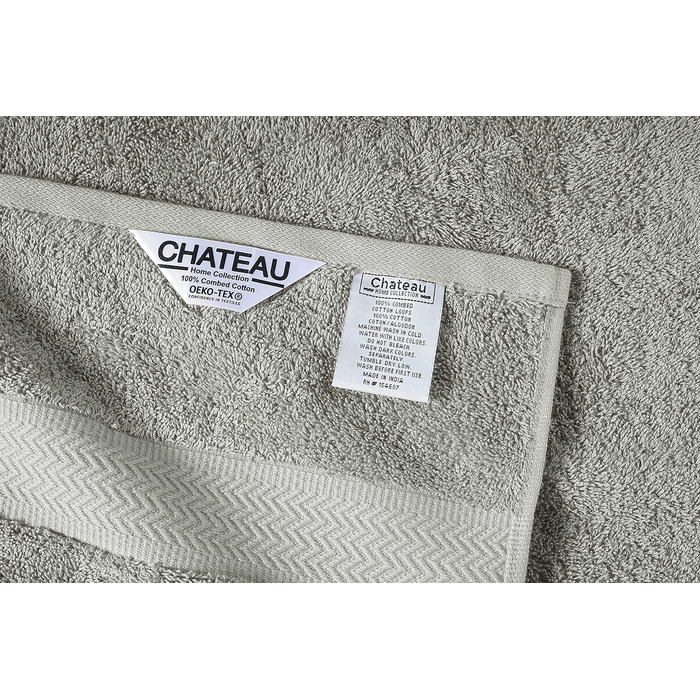 Набір рушників CHATEAU HOME COLLECTION (4 банних рушники, 6 рушників для рук, 8 фланелей) 600 г/м, абсорбуючий, комплект постільно