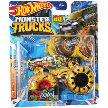 Машинки Hot Wheels Monster Trucks 2024 масштаб 164 (Demo Derby Gold 6/6 Championship Crashers)