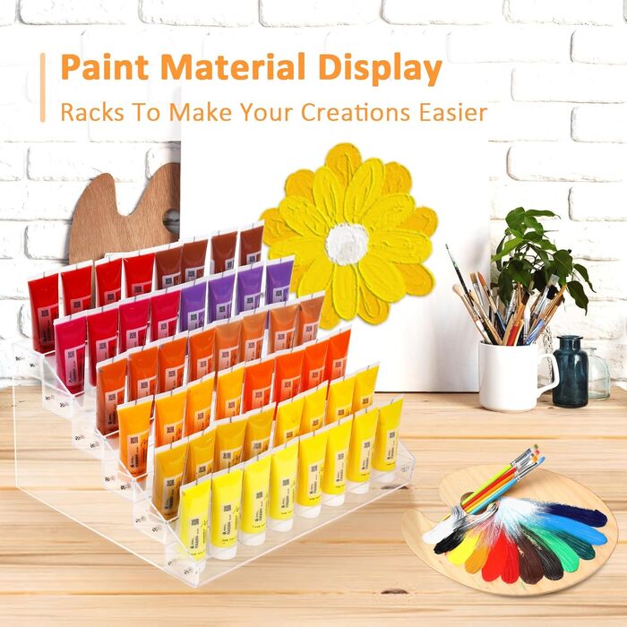 Рівневий акриловий органайзер для лаку для нігтів, підставка для зберігання лаку для нігтів, окулярів, чорнила для татуювання, ефірних олій, пляшечок з фарбою та іншого - прозорий настільний органайзер на 78-84 пляшечки, 6-