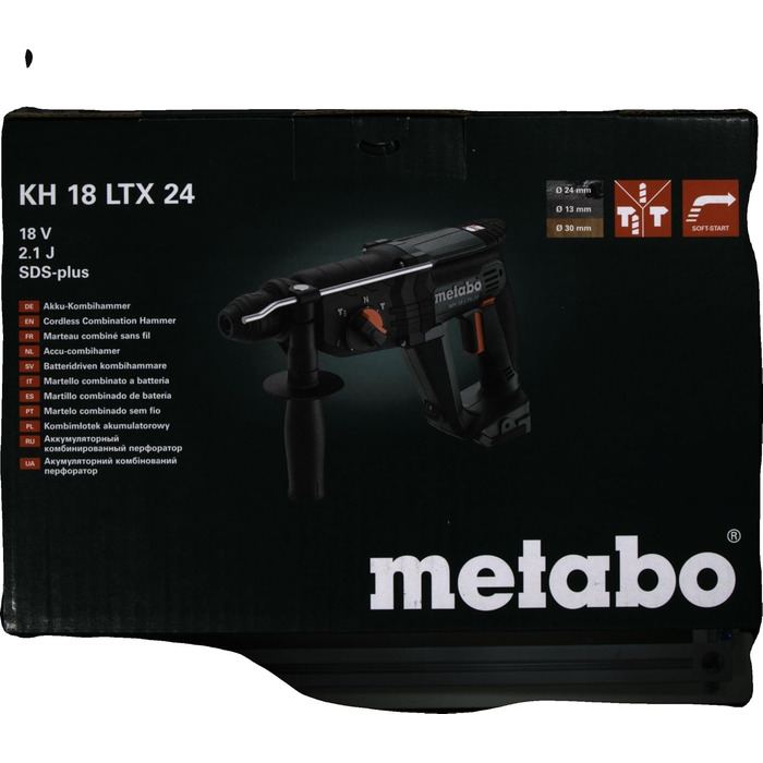 Акумуляторний перфоратор Metabo KH 18 LTX 24 SDS-Plus 18 В