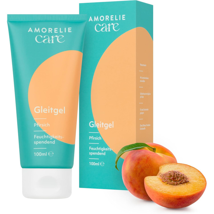 Лубрикант AMORELIE Care, зі смаком персика, 100 мл