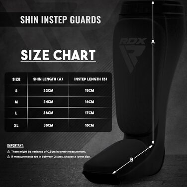 Щитки для гомілок RDX для кікбоксингу, муай-тай та ММА, Захист гомілок, М&39які щитки для спарингу, Захист ніг для чоловіків та жінок, Спорядження для кікбоксингу, Розмір M, Повністю чорний