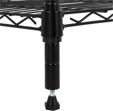 Блок для зберігання Storeo Basics з 4 полицями, регульованими по висоті полицями та ніжками, максимальна вага 640 кг, чорний, 35,5 x 91,4 x 137,1 см (Г x Ш x В) чорний 4 полиці без коліс