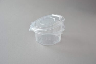 Звичайна побутова восьмикутна коробка, 500 мл. Восьмикутна коробка з відкидною кришкою (одноразова), сучасна, пакувальна коробка, контейнер, 400 штук, 500 мл, пластик, рекомендується ручне миття.