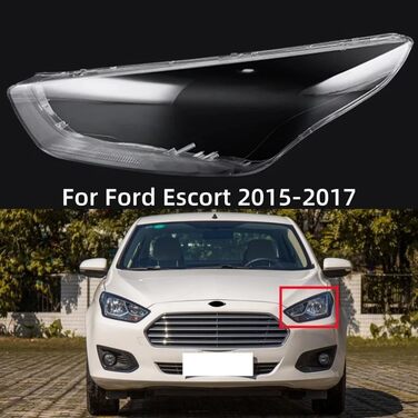 Для Ford Escort 2015 2016 2017 Заміна прозорого ПК Автомобільна світлова оболонка, лінза фари ліва