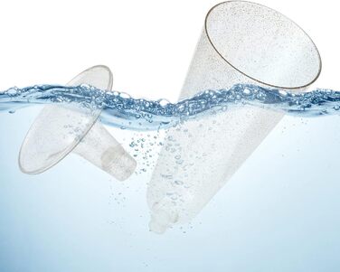 Келихи для шампанського Czemo пластикові 20 шт. келихи для шампанського пластикові келихи для шампанського тверді пластикові стака