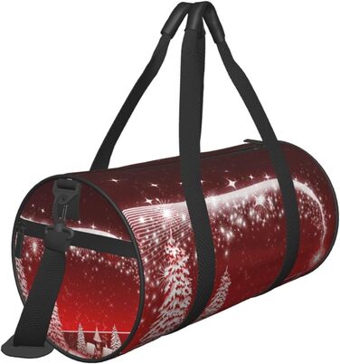 Яскрава дорожня сумка З Різдвом, спортивна сумка для чоловіків та жінок, велика сумка для подорожей, сумка-мішок зі сніжинками
