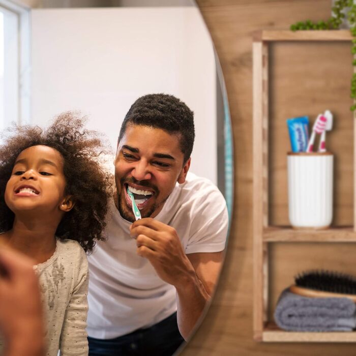 Настінна полиця для ванної Relaxdays, горіх, з 5 відділеннями, для ванної, передпокою та вітальні, В х Ш х Г 50 х 50 х 15 см, нату