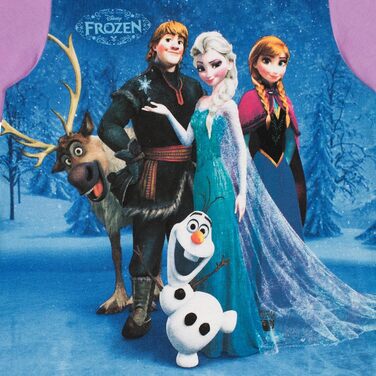 Піжами Disney Frozen Піжами для дівчаток "Крижана королева" Анна, Ельза, Крістофф, Олаф та Свен Піжами принцес для дітей, розмір 134, різнокольорові