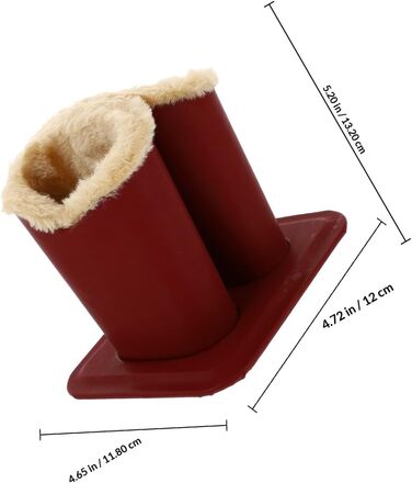 Тримач для окулярів Luxshiny Double з гладкого матеріалу з плюшевою підкладкою, для зберігання сонцезахисних окулярів та окулярів, прикраса для столу та тумбочки біля ліжка