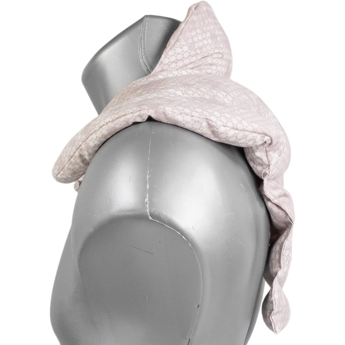 Подушка для шиї шийного відділу хребта - шия плечі спина - ріпакова подушка - подушка для шиї з підігрівом - зігріваюча подушка для шиї - колір сіро-бежевий, шеббі-шик