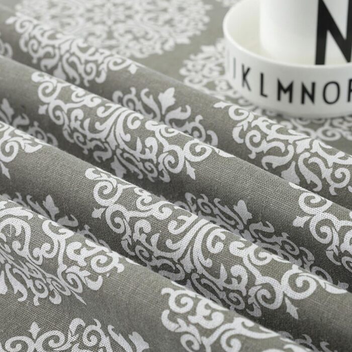 Сіра ретро скатертина Прямокутні скатертини Бавовняна лляна скатертина Підходить для прикраси домашньої кухні Скатертина Столова б