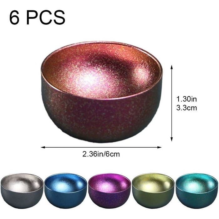 Маленька титанова чайна чашка для кемпінгу на свіжому повітрі, чашка для заварювання чаю, чайник, чашки з подвійними стінками, кавова чашка, яку можна мити в посудомийній машині, для кемпінгу, барвиста