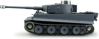 Радіокерований танк Тигр I Heng Long 116, сірий колір, з димом та звуком, металевими шестернями та гусеницями, 2.4Ghz