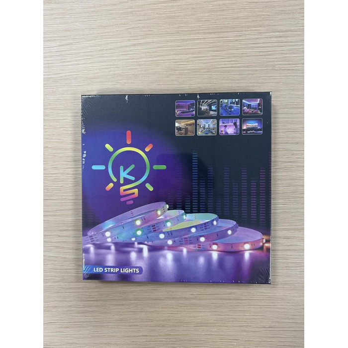 Світлодіодна стрічка Keepsmile 30 м, RGB світлодіодна стрічка з пультом дистанційного керування та Bluetooth APP, налаштування тай