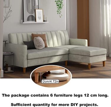Дерев&39яні ніжки для меблів, 4 шт., конічні ніжки для меблів, змінні ніжки для дивана 12 см, дерев&39яні ніжки для меблів, ніжки для шаф, ніжки для шафи з монтажною пластиною, гумові накладки для столу, дивана, ліжка, шафи, кушетки, 4 шт./12 см