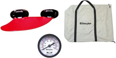 Каное Sevylor Adventure Plus надувне каное для 2 осіб 1 дитини, складне байдарка з міцною зовнішньою оболонкою з поліестеру, висока стійкість на воді. Одномісне