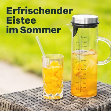 Кавоварка SILBERTHAL Glass 1.2 л - кавоварка холодного заварювання з фільтром для холодного заварювання кави - також для гарячого чаю - з покращеним фільтром 2024. Машина для холодного заварювання 1,2 л