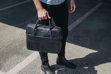 Сумка-портфель (M). Велика сумка ручної роботи, сумка для ноутбука і сумка через плече зі шкіри. Високоякісна чоловіча сумка з нат