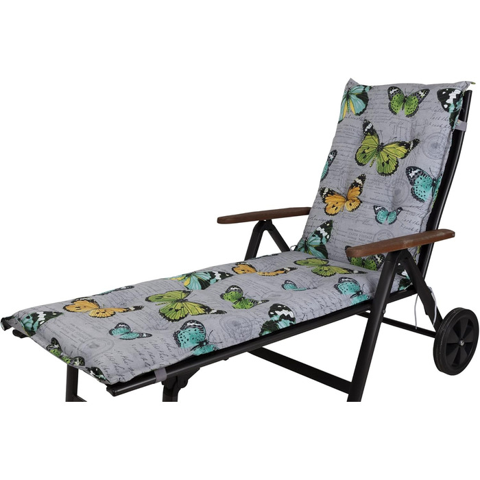 Подушка Roller Lounger Bali світло-сірий Метелики 193x60x8 см (без стільця), 2467