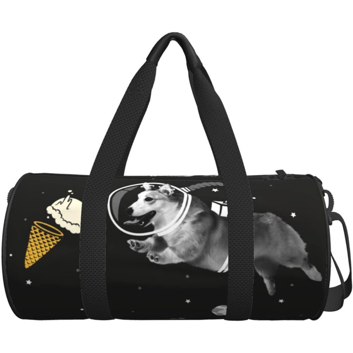 Дорожня сумка Космічний пес - спортивна сумка для чоловіків та жінок, велика сумка для подорожей та спорту
