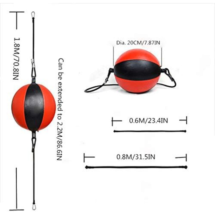Подвійний кінець м'яч для пробивання м'яча боксерський м'яч боксерський м'яч боксерський м'яч боксерський м'яч набір MMA дорослих