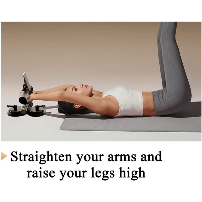 Тренажер для пресу, тренажер для бодібілдингу, тренажер для приміщень з тримачем для телефону, для силових тренувань кора, планки, стегна, підлога, тверда деревина, мармурова плитка, подорожі, офіс