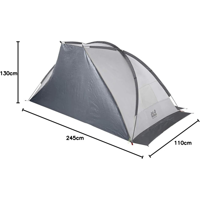 Вітрозахисний пляжний намет з фактором захисту від ультрафіолету 50, пляжний намет для 2-3 осіб, стабільний сонцезахист з водовідштовхувального матеріалу