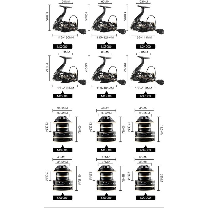 Котушка для спінінгу Boat Rock 12BB/14BB 5.2 1/4.71 Металева котушка для лову коропа Серія 1000 2000 3000 4000 5000 6000 7000 (Серія 2000)