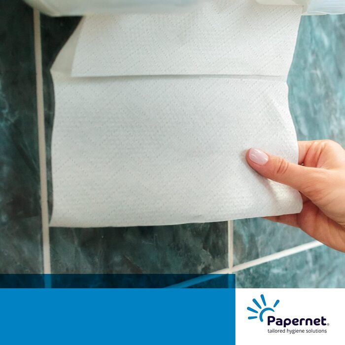 Паперові рушники DRYTECH Z-подібного форми, целюлоза, хвилеподібне тиснення, 2-шарові, білі (упаковка 2600 шт.) 130 аркушів (упаковка з 20) Паперові рушники Dry Tech Z-подібного форми, 407551