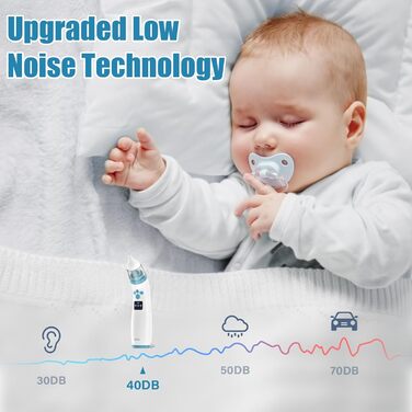 Назальний аспіратор дитячий, назальний аспіратор дитячий електричний, назальний аспіратор пилосос дитячий з 3 інтенсивністю всмокт