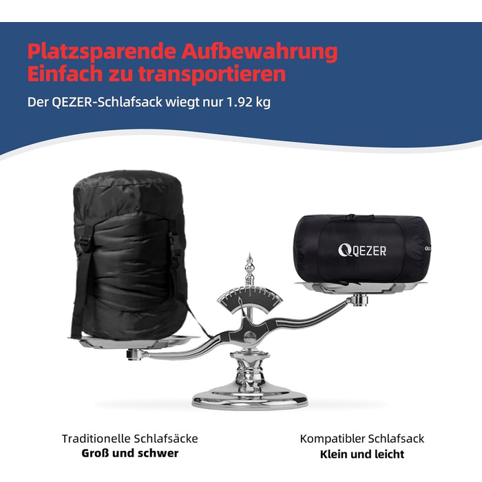 Цей зимовий пуховий спальний мішок має графенову підкладку та наповнювач 620 Power Duck Down, важить лише 1570 грамів і підходить для температур від 0C до -24C, чорний -8C