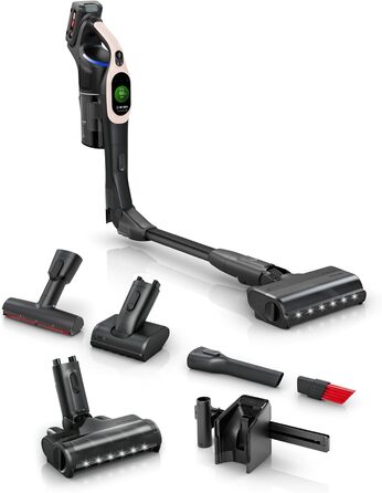 Акумуляторний пилосос Bosch Unlimited 10 BKS1041RHF, бездротовий, технологія MicroCleanTM, TFT-дисплей, стиснення пилу, система фі