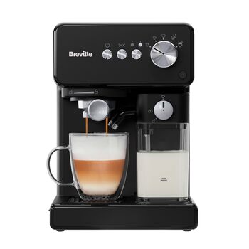 Кавомашина Breville Prima Latte One-Touch Автоматичний капучинатор Для капучино, лате та інших напоїв Італійський насос 15 бар Чорна VCF183 шт. Prima Latte One-Touch Negra
