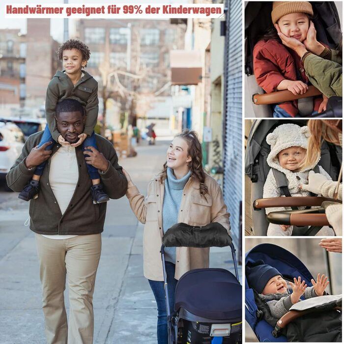 Грілка для рук для дитячої коляски,Універсальний розмір грілки для рук для дитячих колясок аксесуарів муфта для коляски з теплою ф