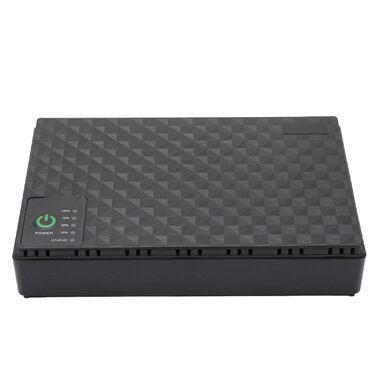 Джерело безперебійного живлення (UPS) 10400mAh USB 5V DC 5V 9V 12V POE 15V 24V, до 18W, для роутерів та модемів (Європейська вилка 85-265V)