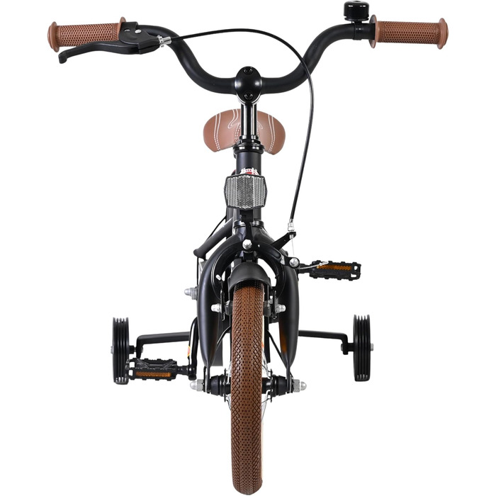 Дитячий велосипед Volare Black Cruiser 12 35 років Ручне та ножне гальмо, знімні бічні колеса, захист ланцюга та світловідбивачі Регульоване сідло Подарунок для дівчаток та хлопчиків