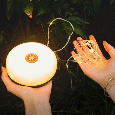 Світлодіодний кемпінговий ліхтар SPORTARC з 10 м світлодіодними гірляндами, портативний кемпінговий ліхтар 2-в-1 з USB-акумулятором, USB-гірлянди для кемпінгу, портативні кемпінгові ліхтарі