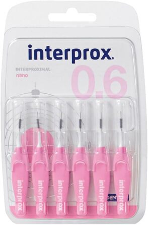 Щітки Interprox Interdental Brushes pink nano 6 шт. , 3 упаковки (3 шт. 6 шт. )