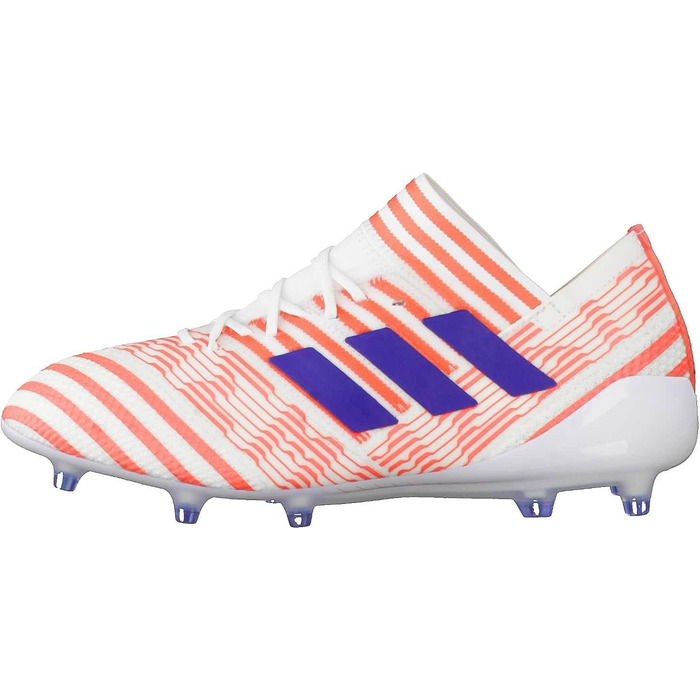 Жіночі футбольні бутси adidas Nemeziz 17.1 FG, розмір 38 EU, білі, чорний колір Mystery Ink, легкий кораловий