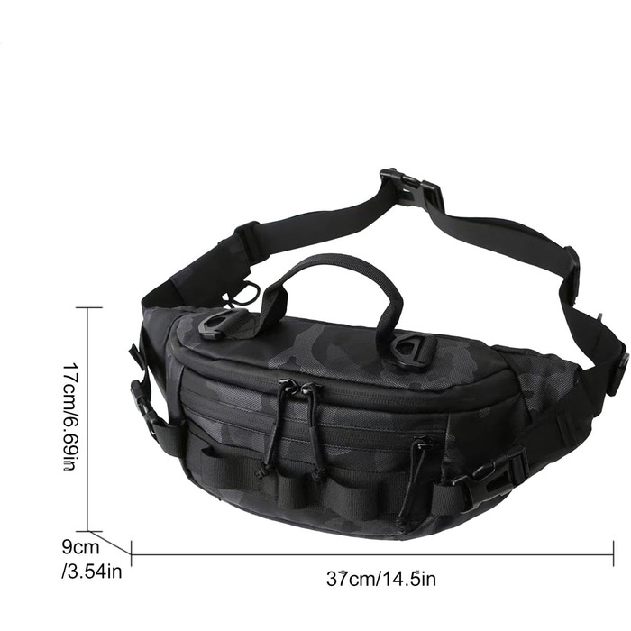 Рибальська поясна сумка, поясна сумка для риболовлі нахлистом - водонепроникна рибальська сумка з поясним поясом Портативна сумка для риболовлі нахлистом Аксесуари для активного відпочинку для чоловіків, жінок, камуфляж