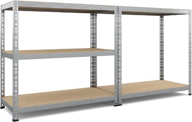 Посилений стелаж TKT, стелаж для файлів, модульний стелаж, 180x92x46 см, 175 кг