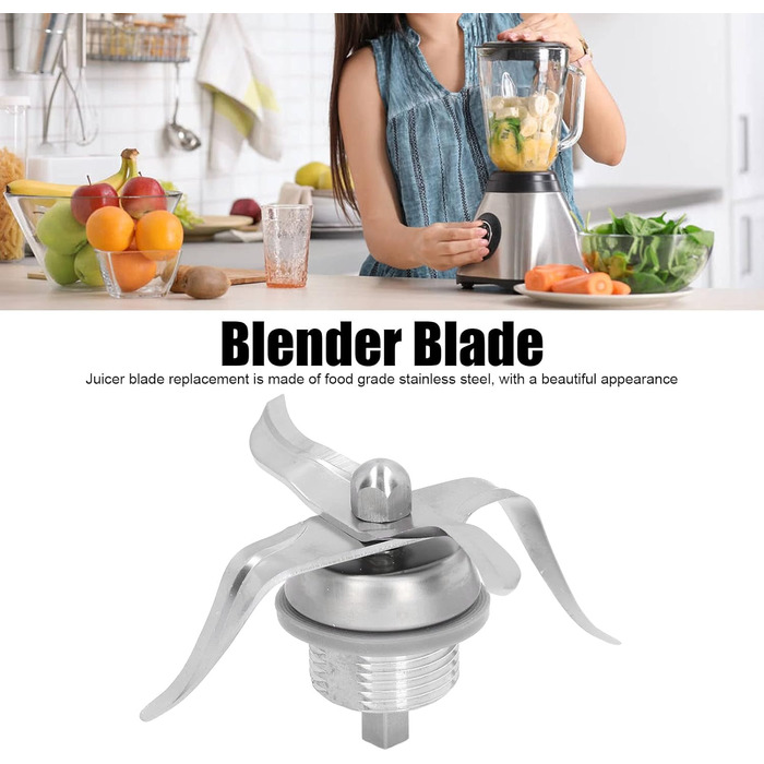 Ніж для Thermomix 3300, Ніж блендера з нержавіючої сталі Запасні частини Лезо соковижималки Змінні аксесуари для кухонного комбайна Лезо міксера Запасні частини