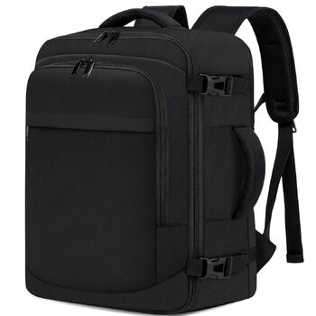 Рюкзак для ручної поклажі 40x30x20 см для Ryanair, 40x30x25 см для Eurowings, невеликий дорожній рюкзак об&39ємом 24 л, ручна поклажа, рюкзак для ноутбука для чоловіків та жінок, чорний. Black-b 40x30x20 см (24 л)