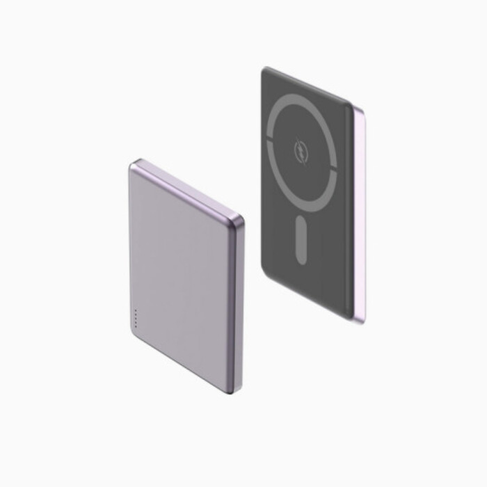 Power Bank Aspor A381 Magnetic Wireless 5000mAh (Type-C/20W)- фіолетовий (900155)