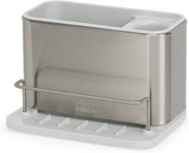 Органайзер для раковини Joseph Joseph Surface з нержавіючої сталі Caddy, тримач для губки, нержавіюча сталь, світлий камінь