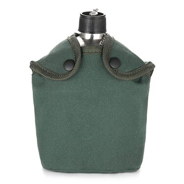 Набір з 2 пляшок для води з нержавіючої сталі об&39ємом 1000 мл та 600 мл з кришкою для активного відпочинку, кемпінгу, походів та подорожей