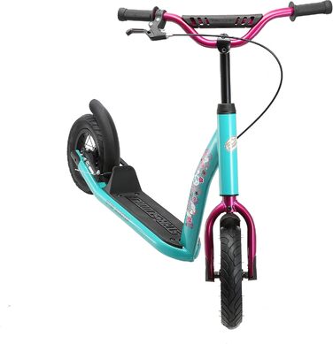 Дитячий педальний самокат від 5 років City Kick Scooter Повітряні шини регульовані по висоті 10-дюймові нове покоління м'ята